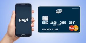 cartão de crédito e aplicativo pag