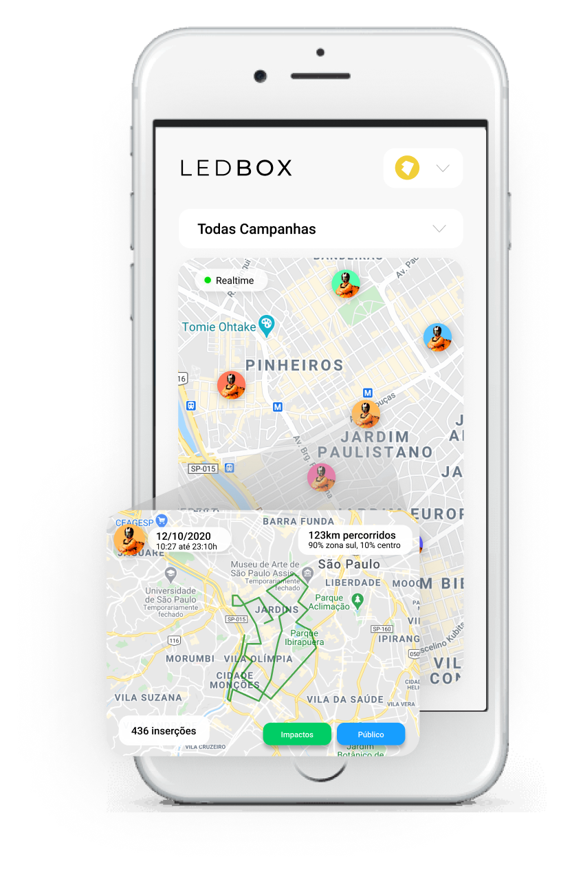 Ledbox mapa interativo para anunciantes