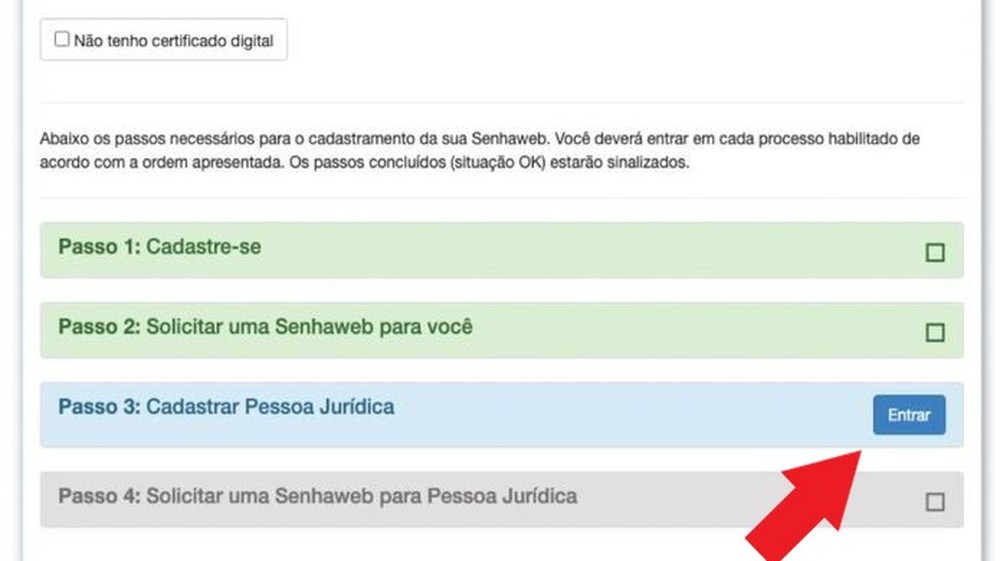 Como cadastrar senha web para emitir nota fiscal MEI em São Paulo