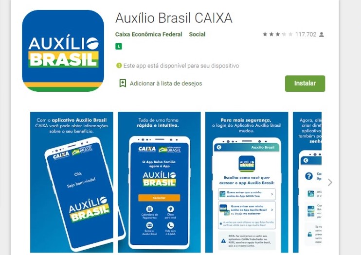 aplicativo auxílio brasil