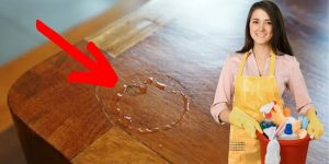 TRUQUE SECRETO para remover mancha d'água de uma mesa de madeira: aprovamos!
