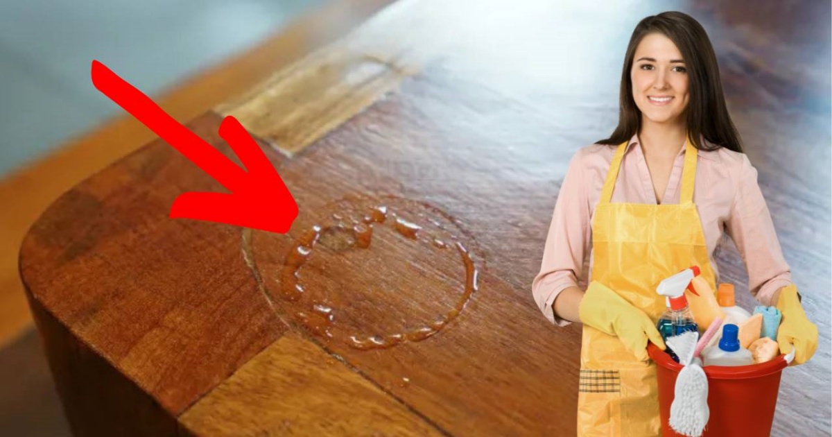 TRUQUE SECRETO para remover mancha d’água de uma mesa de madeira: aprovamos!