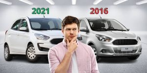Ford Ka SE 2016 ou 2021 Comparativo mostra evolução do hatch e resultado surpreende