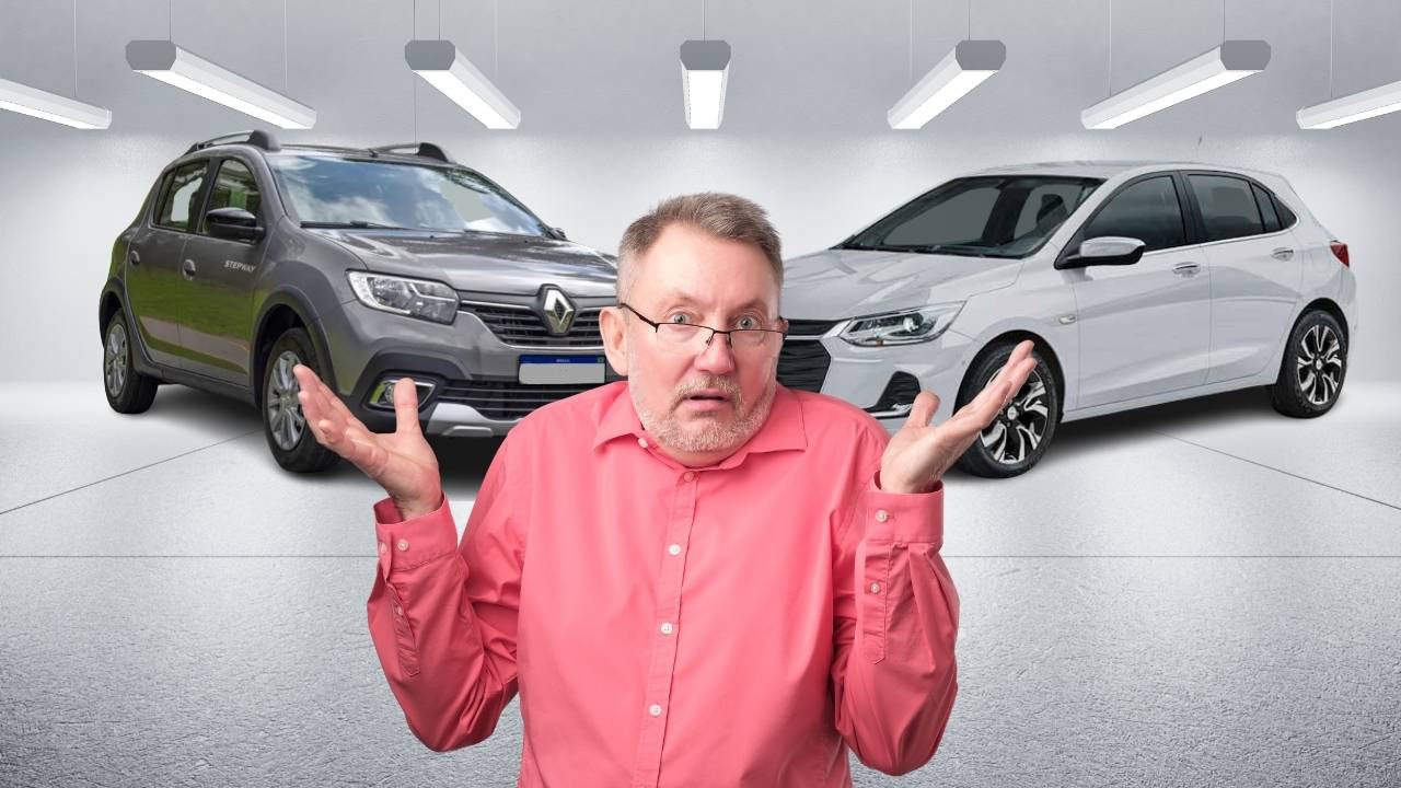 Chevrolet Onix ou Renault Sandero? Comparativo mostra qual hatch vale mais a pena comprar