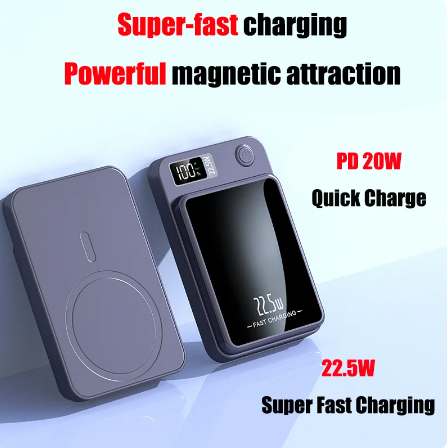 Xiaomi-Mijia Magnético Qi Carregador Sem Fio Power Bank